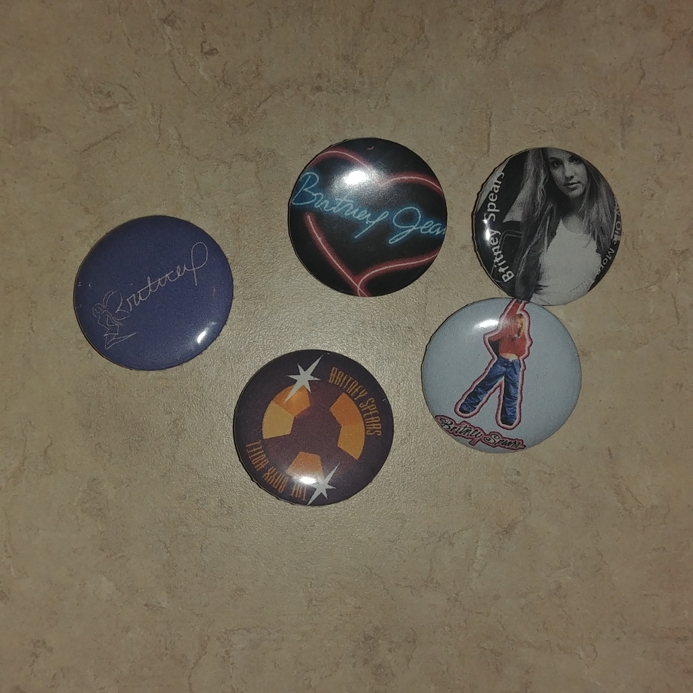 Britney Spears Button Pin Set